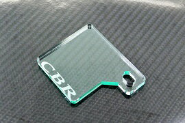 Rakuten - J-38-1 CBR ガラス調 自賠責ステッカープレート アクリル製 5mm 自賠責プレート フェンダーレス ホンダ CBR125