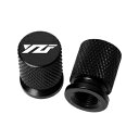 S-62 YZF 黒 YZF-R1 YZF-R6 YZF-R25 YZF-R3 YZF-R125 YZF-R15 YZF-R7 エアーバルブキャップ パーツ カスタム部品