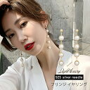 ピアス イヤリング チェーン 金属アレルギー 大ぶり パール 真珠 華やか 結婚式 プレゼント パーティー ロング ゴールド 金色 大ぶり 揺れ お呼ばれ 痛く...