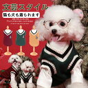 ペット服 犬 服 ニット ジャンパー セーター 小型犬 中型犬 秋冬服 可愛い 犬の服 防寒着 重ね着 ドッグウェア お出かけ お散歩 ペット用品 超軽量 かわ...