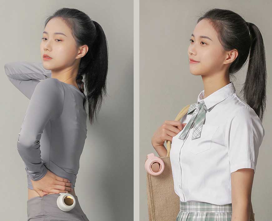 ミニ扇風機 首かけ 腰かけ クリップ式 ポータブル アイファン クリップ 熱中症対策 ネックファン 扇風機 小型 360°送風調節 静音 USB充電 軽量 携帯便利 持ち運び 三段階風量 おしゃれ プレゼント シンプル 羽根なし 送料無料