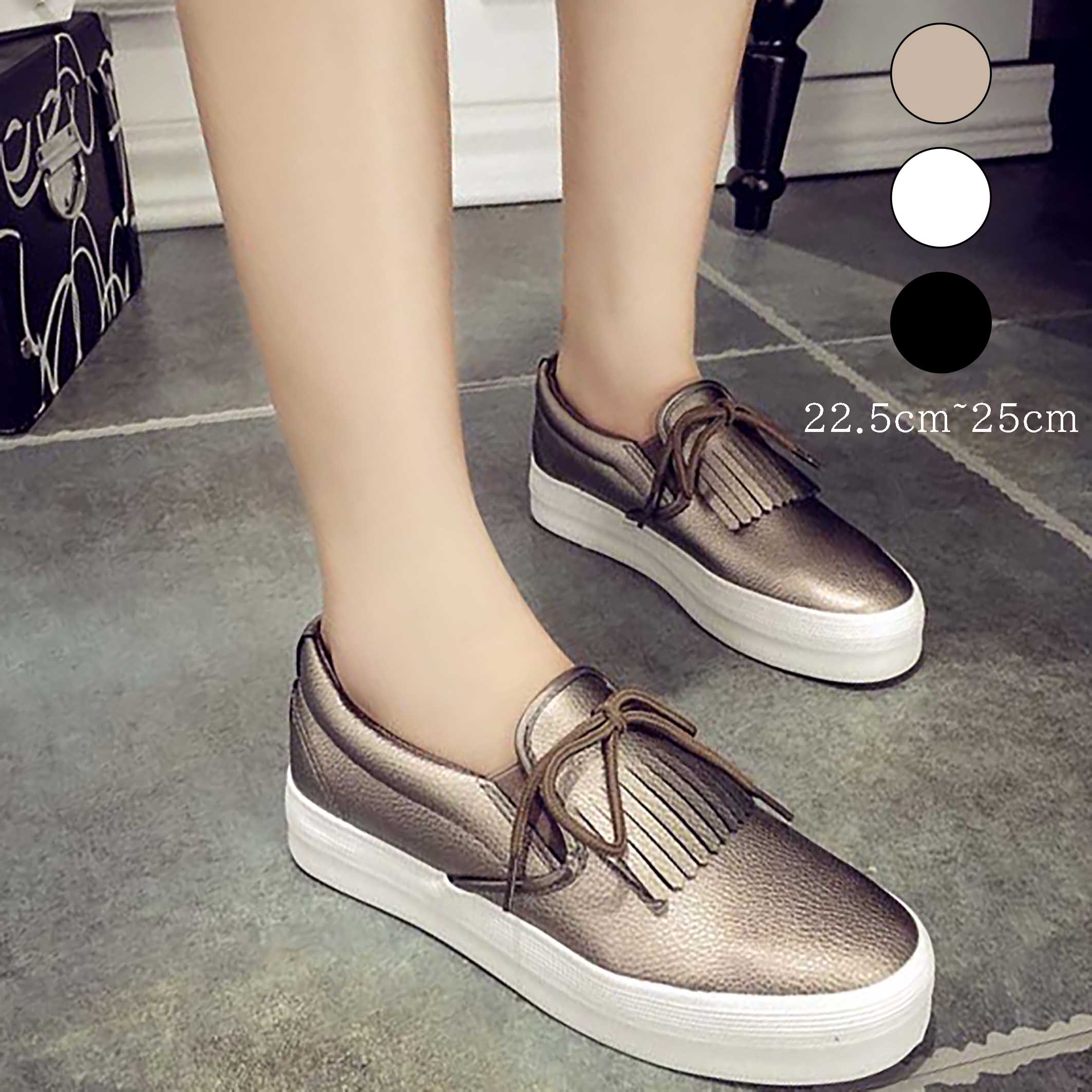 スニーカー スリッポン シューズ ローカット レディース 軽い 軽量 厚底 無地 歩きやすい 厚底スニーカ..