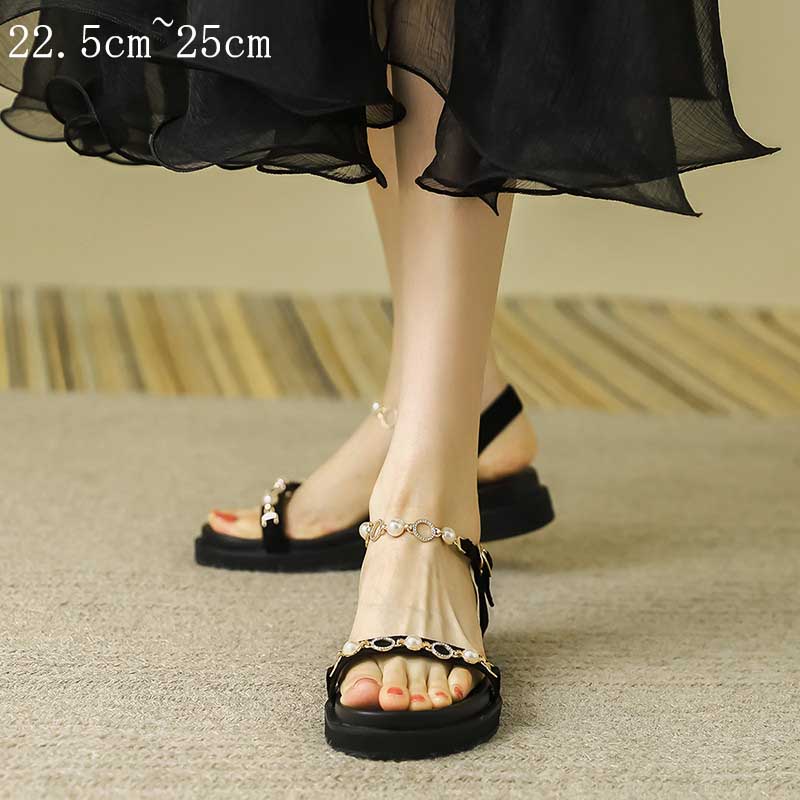 サンダル レディース 靴 歩きやすい 美脚靴 真珠サンダル ジュートサンダル ウェッジサンダル ウェッジソール 痛くない 歩きやすい 黒 美脚靴 シューズ夏 トレンド 送料無料