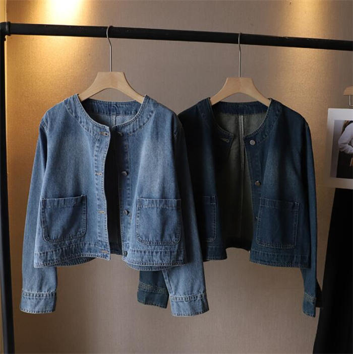 デニムジャケット　レディース　　コート アウター ショートジャケット レディース　テーラードジャケット　カジュアル パーカー　レディース 通勤 トップスーカラー　無地　シンプル