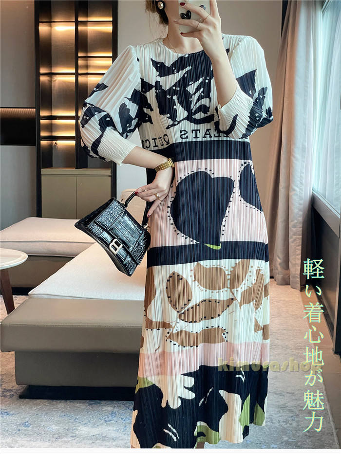 2024最新作 ワンピース ロング丈 ゆったり 体形カーバー ひんやりワンピース 夏　コーデ ワンピ 伸びる軽量 おしゃれ伸縮性 しわになりにくい軽い