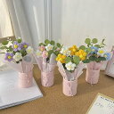 送料無料 2束セット LEDライト付 花束 ニット 造花 完成品 ニット 手編み ハンドメイド 手作り 毛系 rose プレゼント ギフト 記念日 彼女 プロポ...