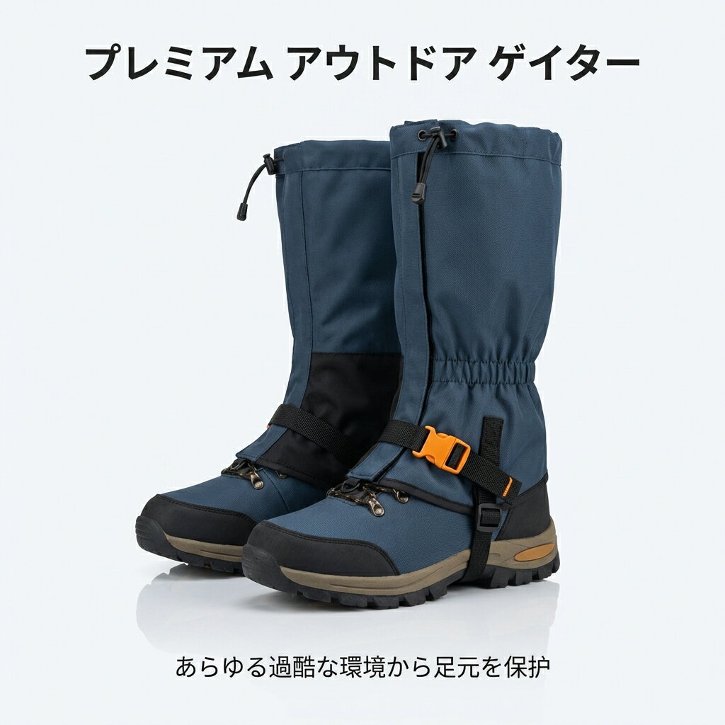 Other - ゲイター 登山 スパッツ レッグカバー ロング 撥水 防水 泥除け 雪よけ 防寒 アウトドア トレッキング キャンプ 雨の日 農作業 男女兼用 メンズ レディース 着脱簡単 高耐久 10色展開