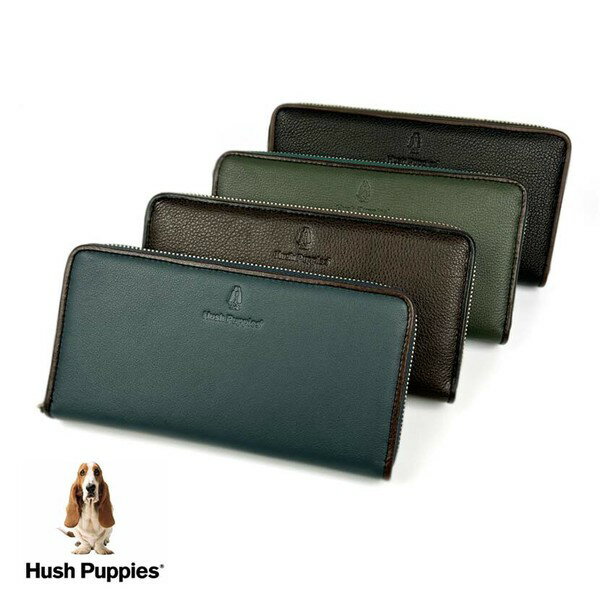 Hush Puppies (ハッシュパピー) ソフトレザー ラウンドジップ 長財布 / L字小銭入れ