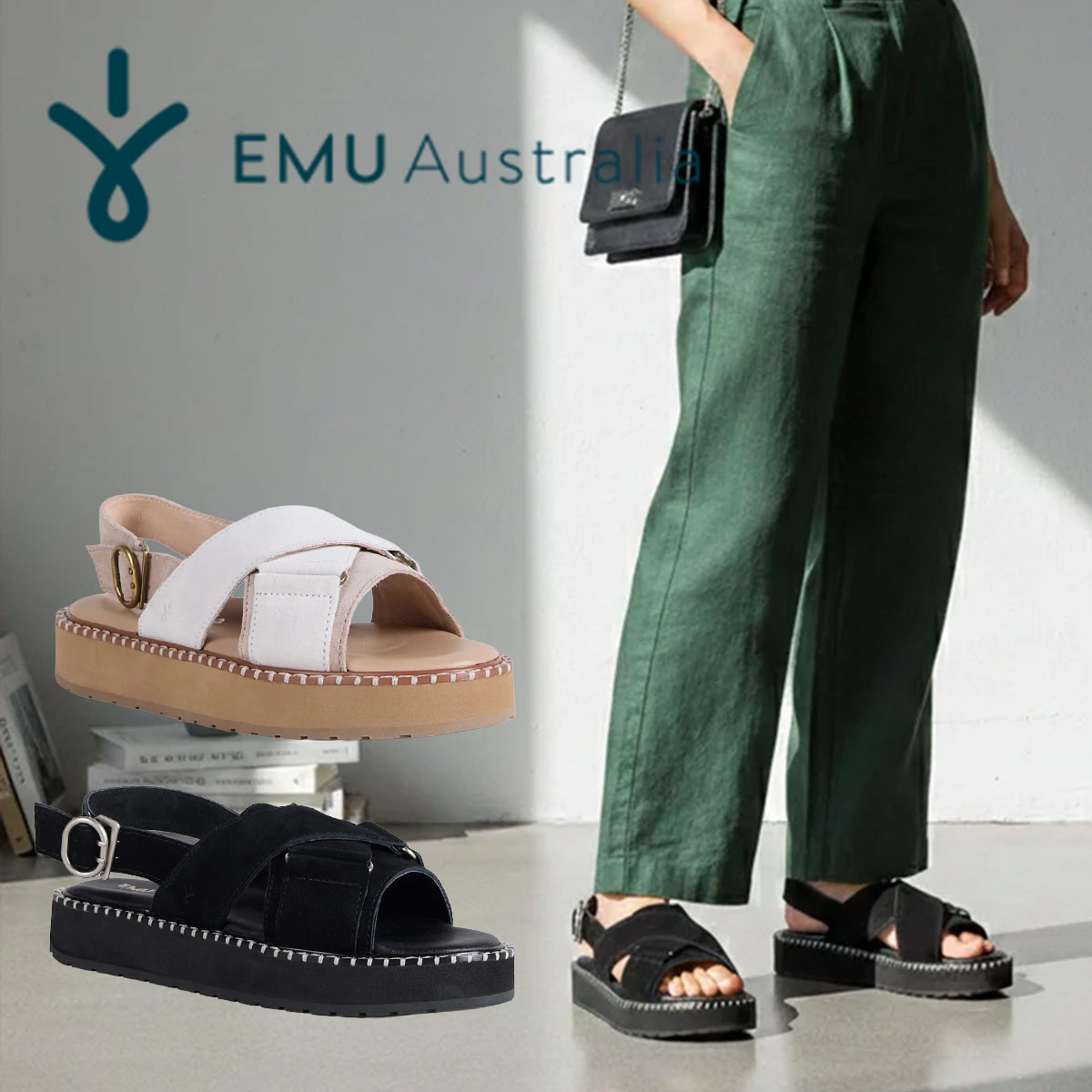 Rakuten - EMU Australia エミュー Morna レディース コンフォートサンダル サンダル スエード W13284 履きやすい 上品 おしゃれ プレゼント ギフト 正規品 新着商品