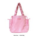 【スーパーSALE⇒限定クーポン配布中】Barbie アクティブバッグ フリルハンドル トートバッグ 2WAY レディース バービー バービーピンク くしゅくしゅ 大容量 ヨガマット かわいい キャラクター(4)