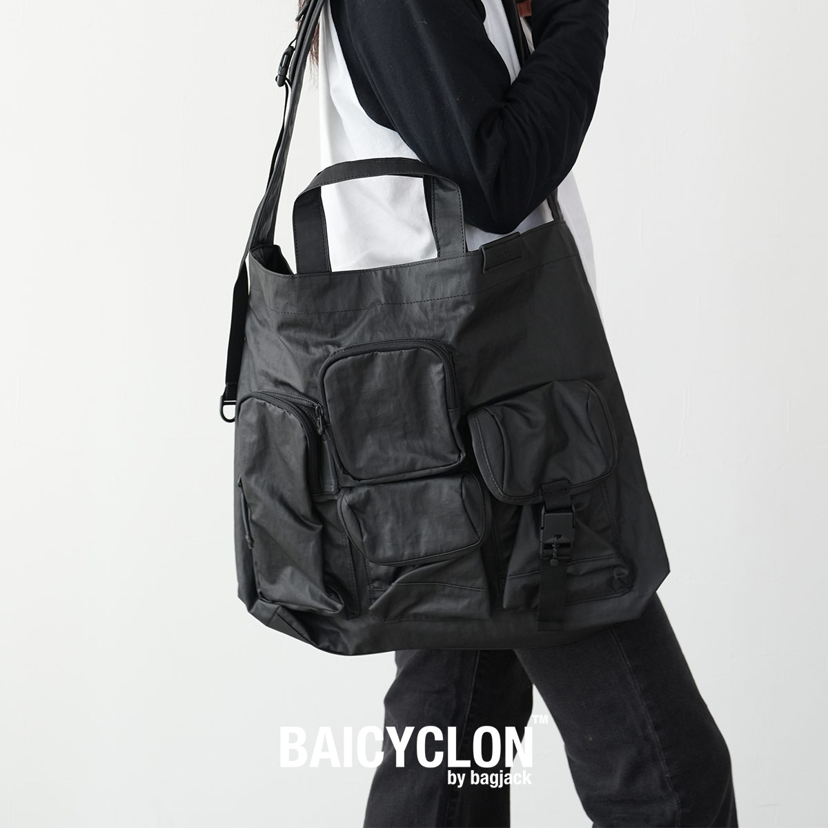 Rakuten - トートバッグ ショルダーバッグ ユニセックス レディース メンズ BAICYCLON by bagjack バイシクロンバイバッグジャック 2WAY BCL-68 コーティング コーデュラナイロン PC タブレット 新着商品