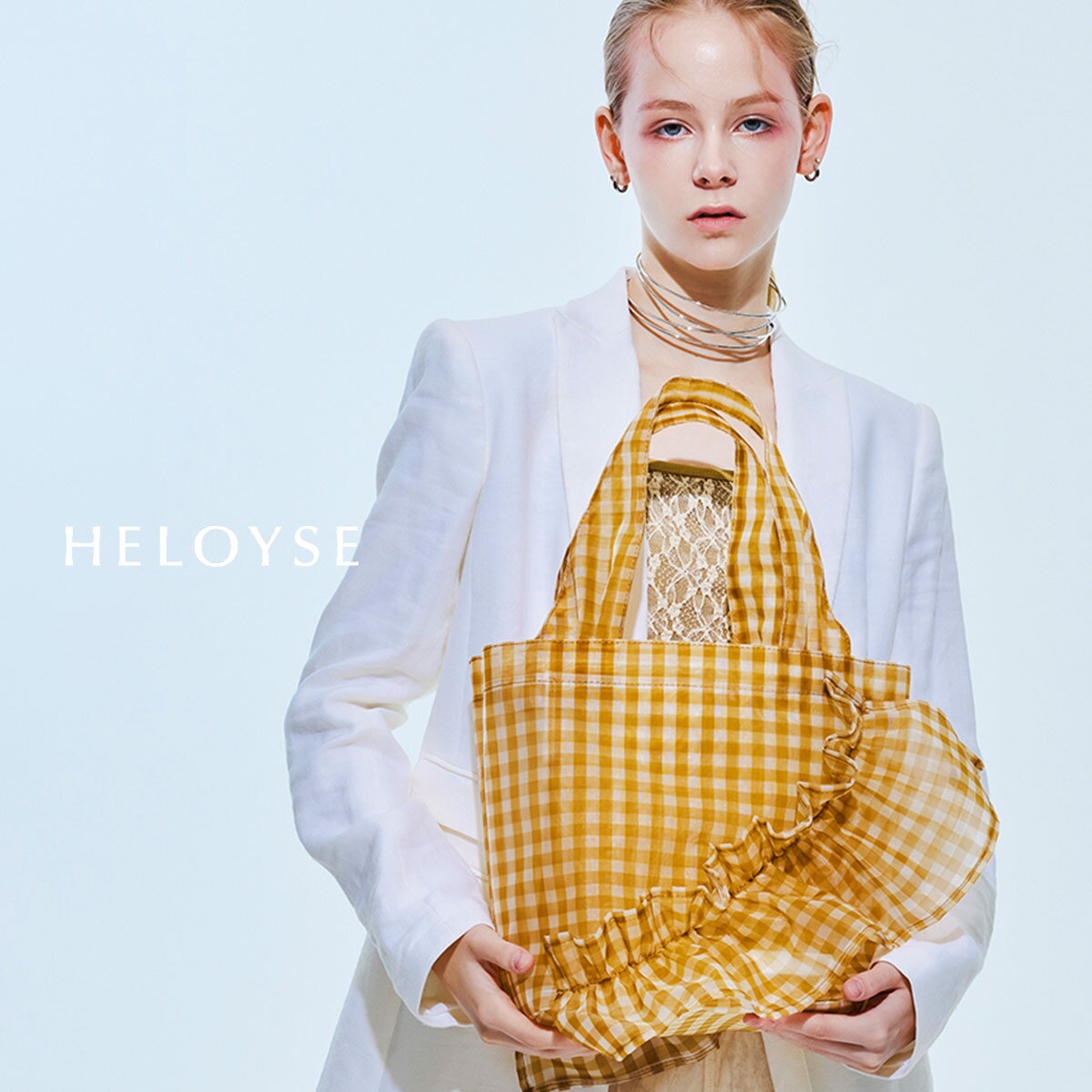 Rakuten - トートバッグ バッグ レディース HELOYSE エロイーズ HELOYSE mercury mesh S マーキュリーメッシュS チェック レオパード ラグジュアリー GIFT 新着商品