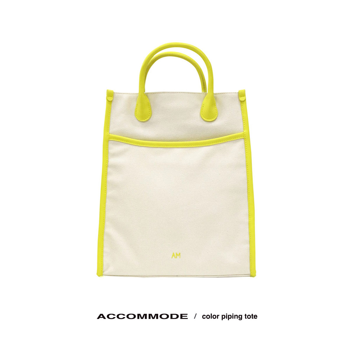 Rakuten - 【SALE⇒30%OFF】 トートバッグ レディース キャンバス パイピング A4サイズ ショルダー付き 2way マチあり アコモデ カジュアル おしゃれ ワンポイント