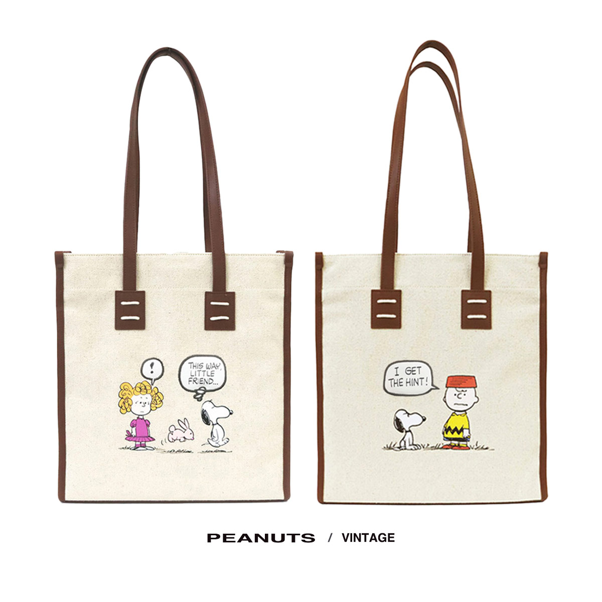 Rakuten - トートバッグ ショルダー バッグ レディース PEANUTS スヌーピー チャーリーブラウン ウッドストック 天然素材 キャンバス a4 肩掛け かわいい キャラクター