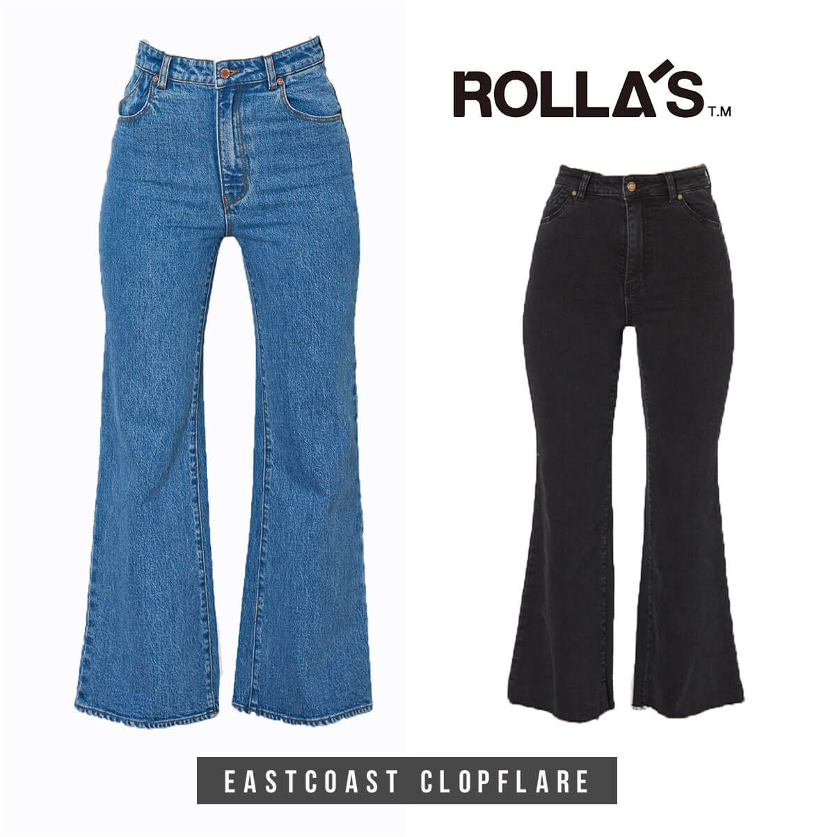 Rakuten - 【スーパーSALE限定30％OFF】 デニム レディース ローラス トレンド 足長効果 海外ブランド シンプル パンツ フレア ジーパン ストレッチ デート 半額
