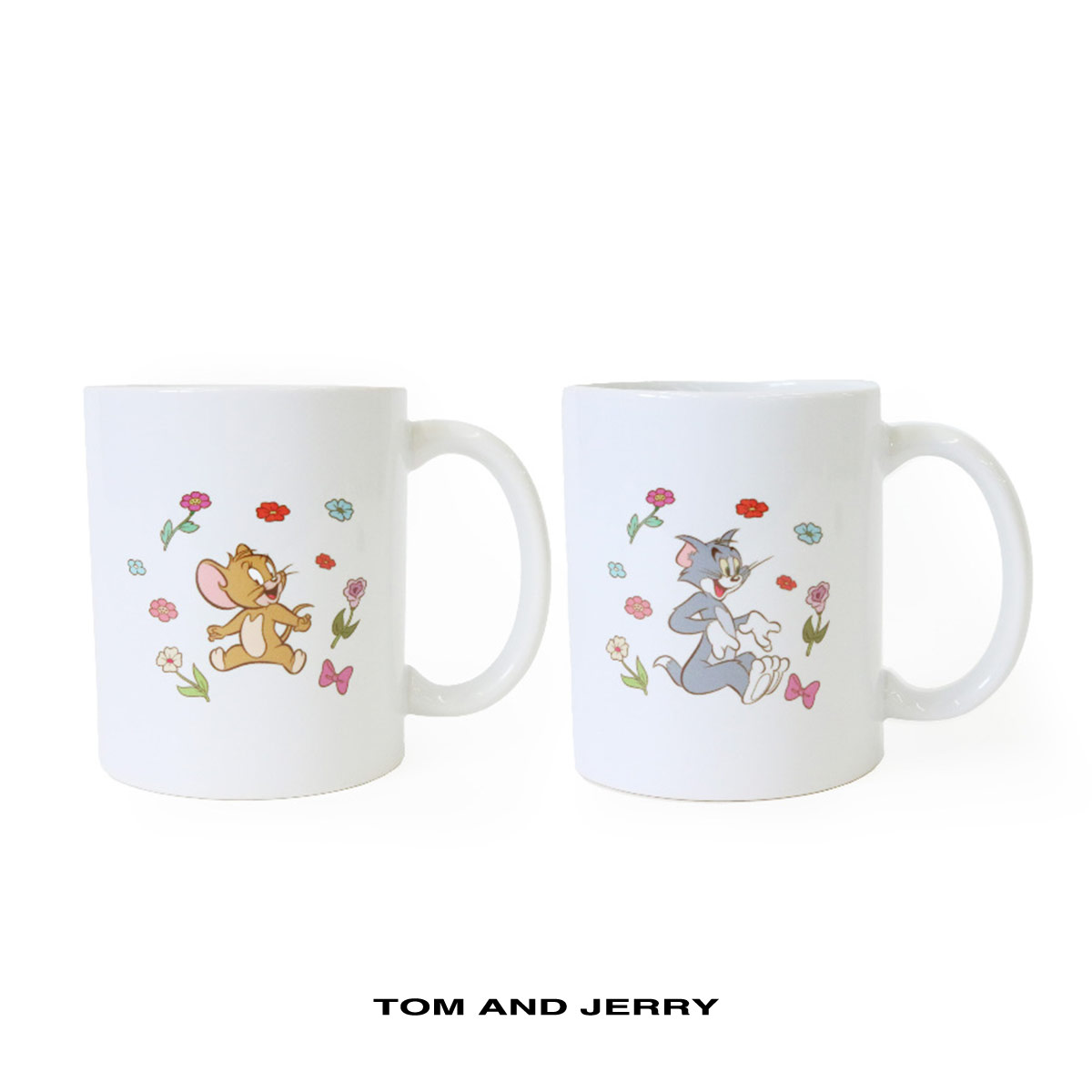 Rakuten - トムとジェリー マグカップ W-TJ1444 レトロ トムジェリ キャラクター キャラ グッズ トム ジェリー フラワー コップ カップ 大人 可愛い プレゼント ギフト GIFT プチギフト 新着商品