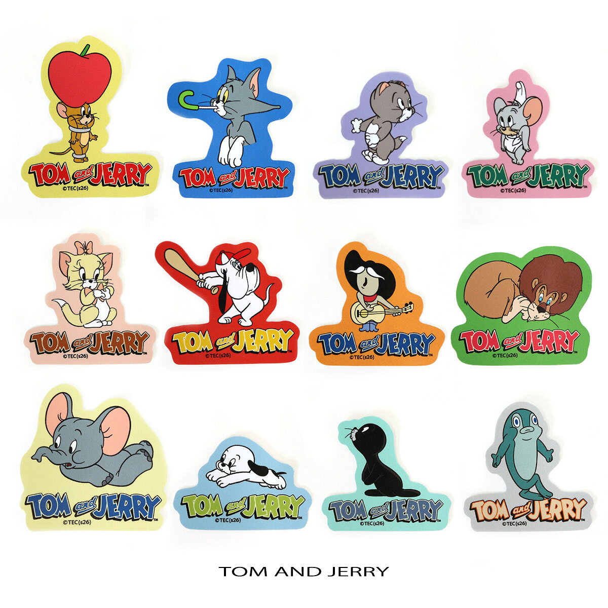 ▼TOM and JERRY / フレンズステッカー トムとジェリーの仲間たちが大集合した、ステッカーが登場♪ にぎやかなカラーと、ちょっぴり珍しいキャラクターたちをダイカットでデザイン。 スマホケースにも入れやすいサイズ感で、身近なアイテムをかわいくアレンジするのにもぴったりです◎ お気に入りのキャラクターを集めて楽しんで♪ 【サイズ】W52×H60mm以内 【素材】塩化ビニール 【原産国】日本 【品番】W-TJ1845 ※時期により、裏地や一部パーツなど仕様が若干変わる場合がございます。 ※お客様のモニター環境によって、画像の色が実物と異なって見える場合がございます。 【キーワード】 TOMandJERRY TOM and JERRY トムアンドジェリー トム アンド ジェリー トムジェリ フレンズステッカー ステッカー シール デコレーション スマホステッカー キャラクター グッズ 雑貨 文房具 かわいい 可愛い おしゃれ 大人 レディース メンズ キッズ ギフト プレゼント 贈り物 プレセント交換