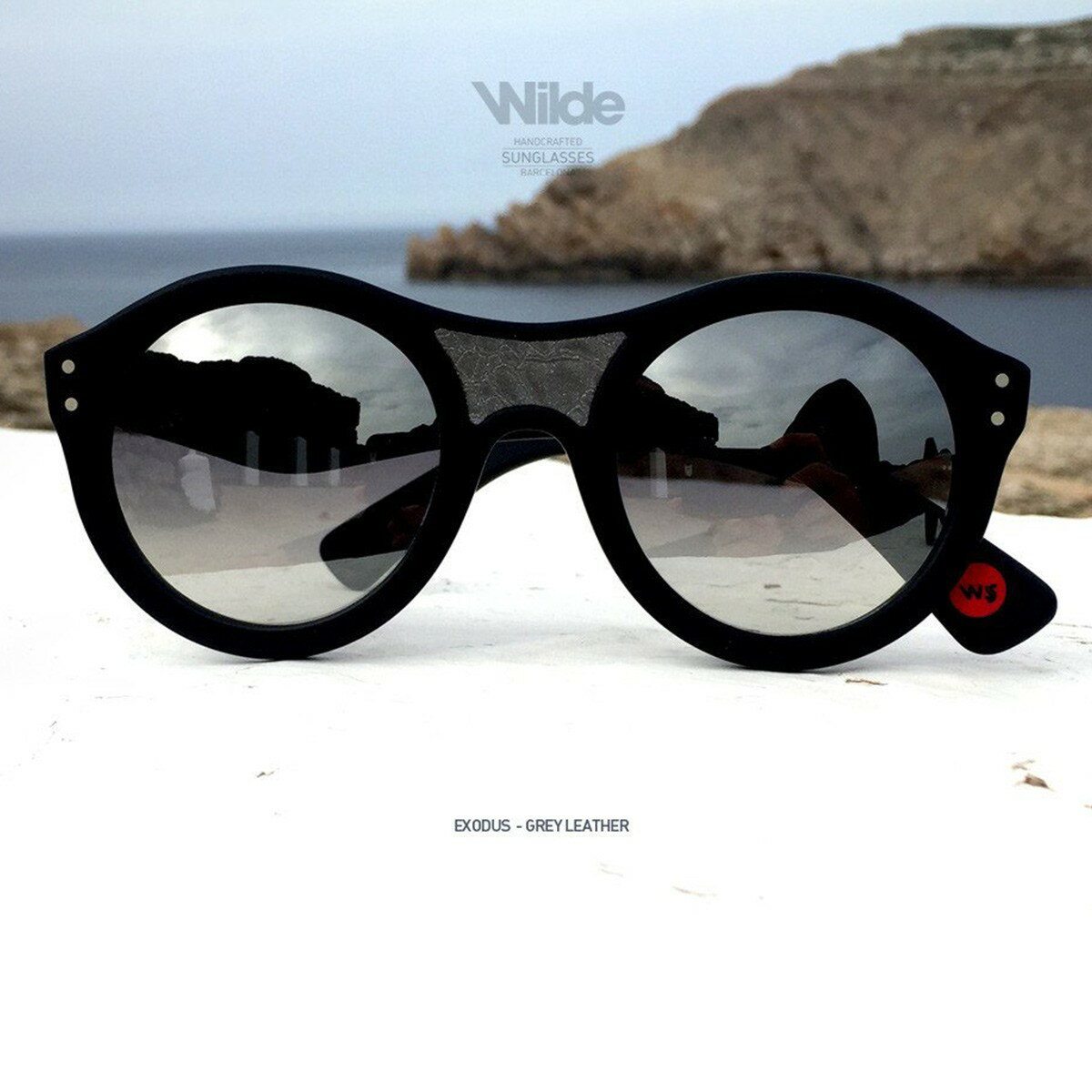 サングラス レディース メンズ Wilde SUNGLASSES ワイルドサングラス EXODUS ブラック レザー BLACK MATTE 送料無料