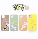 iPhone ケース iPhone13 レディース ルーニーテューンズ LOONEY TUNES バイカラー IPHONEケース13対応 トゥイーティー バッグスバニー ワーナー