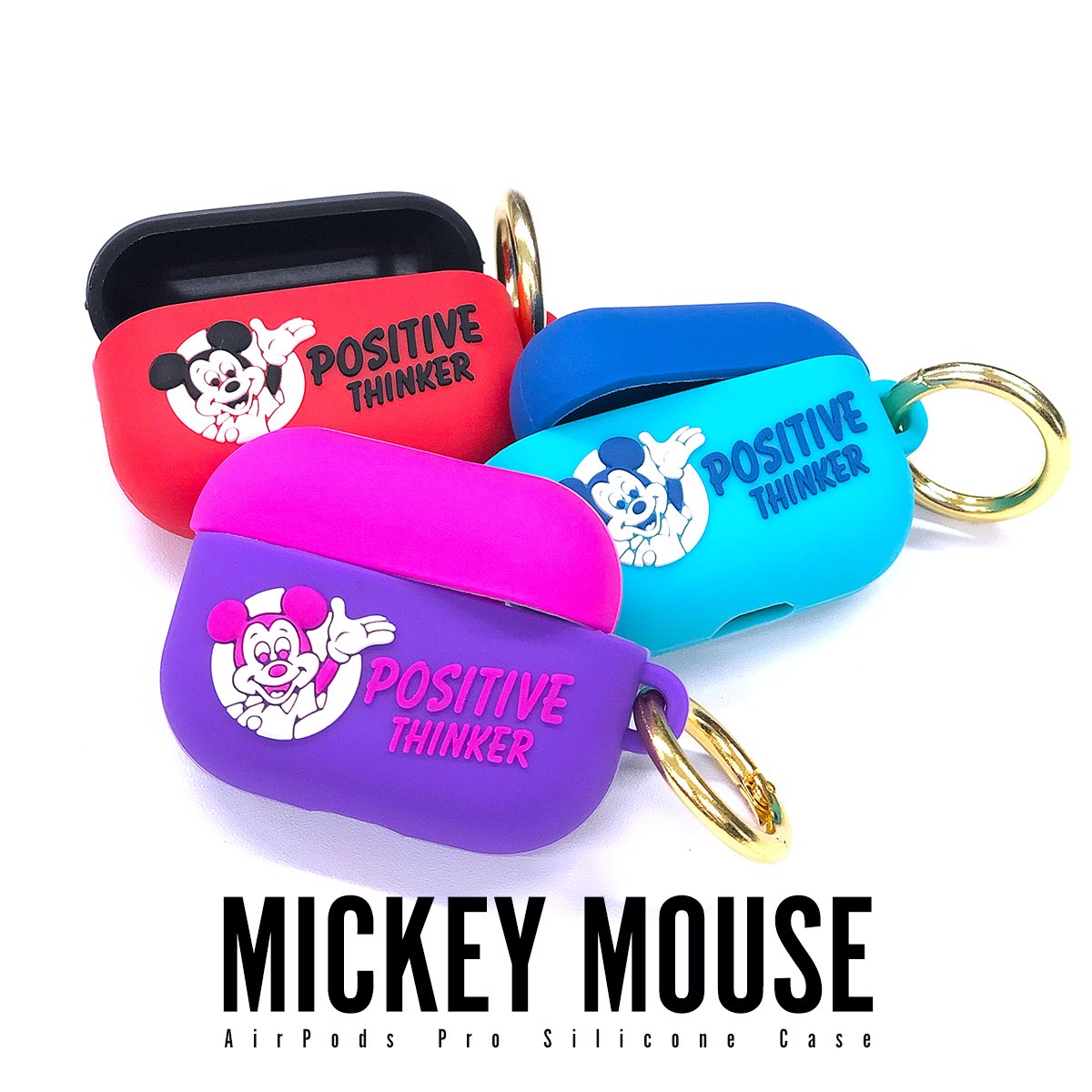 【SALE⇒半額】AirPods pro エアーポッズプロ apple アップル シリコン カバー ケース ディズニー Disney ミッキー Mickey アンチロスト 紛失防止 落下防止