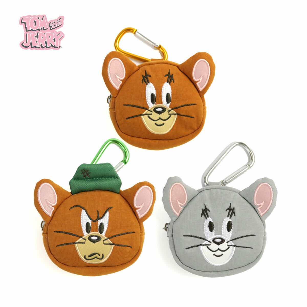 【LINE登録⇒クーポン対象】トムとジェリー ポーチ マルチポーチ コスメポーチ ダイカット かわいい キャラクター ジェリー マッスル タフィーのサムネイル