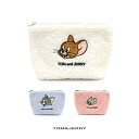 【スーパーSALE⇒限定クーポン配布中】トムとジェリー ポーチ 化粧ポーチ レディース ミニボアポーチ ボア ファー コスメポーチ モコモコ マルチポーチ タフィー オシャレ かわいい ギフト(4)