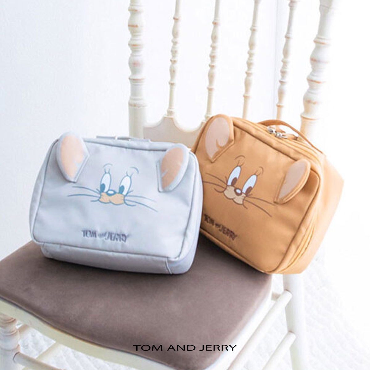 【LINE登録⇒10％OFFクーポン】 トムとジェリー オムツポーチ 着替え入れ 離乳食入れ マルチポーチ レディース ベビー マタニティ グッズ トムジェリ フェイスマルチケース W-TJ1673 キャラクター タフィー ジェリー プレゼント GIFT 新着商品
