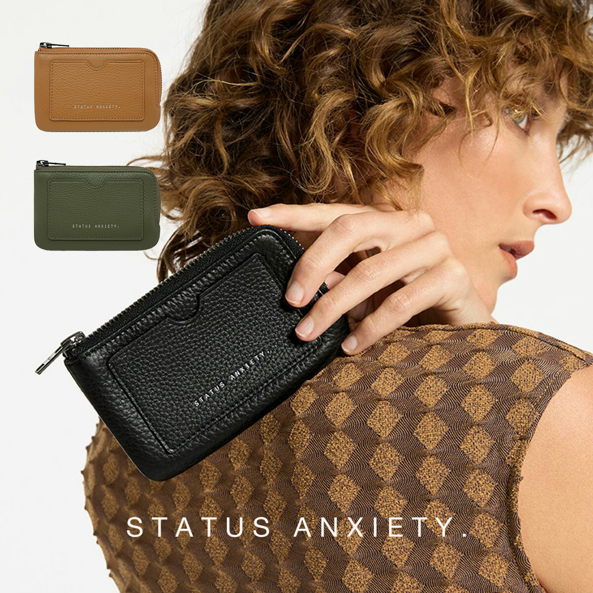STATUS ANXIETY | SMOKE AND MIRRORS (tan) | 財布 ロング STATUS ANXIETY | SMOKE AND MIRRORS (tan) | 財布 ロング