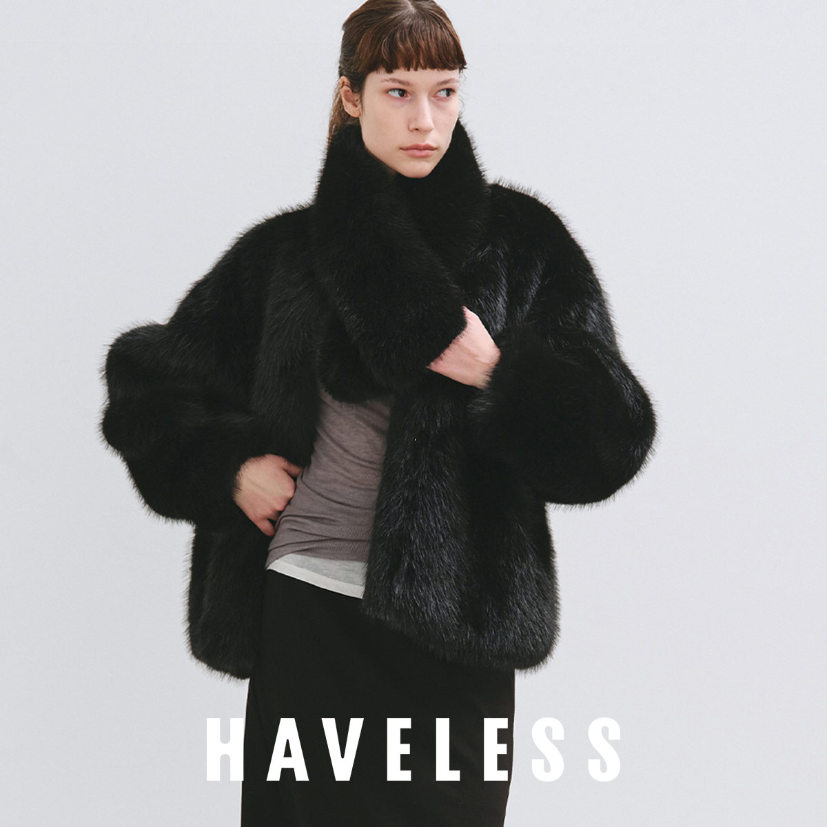 人造毛 - 【LINE登録⇒クーポン配布中】 ジャケット コート レディース ジャッキー HAVELESS ハブレス ファー エコファー ブレアファージャケット マフラー付き スカーフ ゆったり シルエット ボリューム サステナブル フェイクファー 新着商品