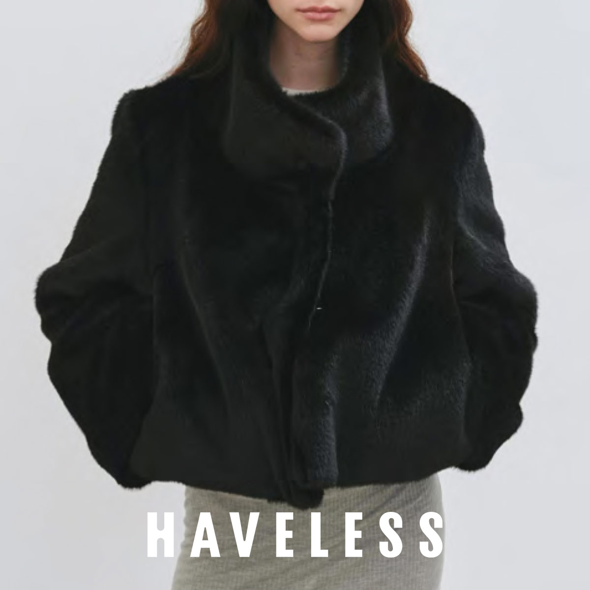 Rakuten - 【LINE登録⇒クーポン配布中】 ジャケット コート レディース ジャッキー HAVELESS ハブレス ファー エコファー ジョイファージャケット スカーフ ゆったり シルエット ボリューム サステナブル フェイクファー 新着商品