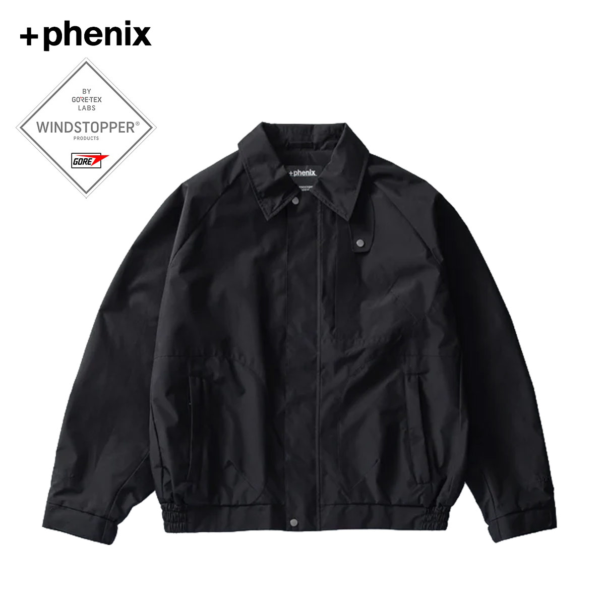 乐天商城 - ジャケット レディース メンズ ユニセックス +phenix プラスフェニックス GORE-TEX WINDSTOPPER POO-26017F ゴアテックス 防風 撥水 ブルゾンジャケット ウィンドストッパー アウター オーバーシルエット 男女兼用 新着商品