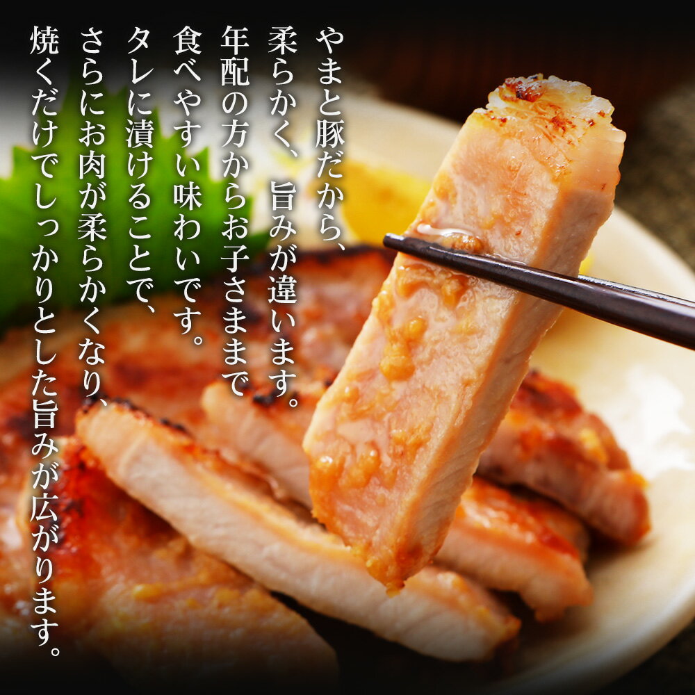 やまと豚 味噌漬・ステーキ 9枚セット ギフト 856 | お中元 早割 御中元 食品 食べ物 プレゼント おつまみ 肉 お取り寄せグルメ 豚肉 味噌漬け ポークステーキ 豚味噌漬け 豚味噌 お取り寄せ セット 簡単調理 個包装 冷凍おかず 後払い 可能 商品 お取り寄せ 味付け肉 frieden-10000645 豚肉専門店 やまと豚のフリーデン サンプル画像3