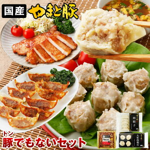 やまと豚 のトンでもないセット!!! NS-AK | 送料無料 バレンタイン チョコ以外 ギフト 福袋 お取り寄せグルメ 食品 お試し おためし お試しセット 餃子 焼売 おかず お惣菜 セット ご飯のお供 おつまみ 詰め合わせ 冷凍 後払い 可能 商品 肉 お肉 内祝い お返し 出産 結婚
