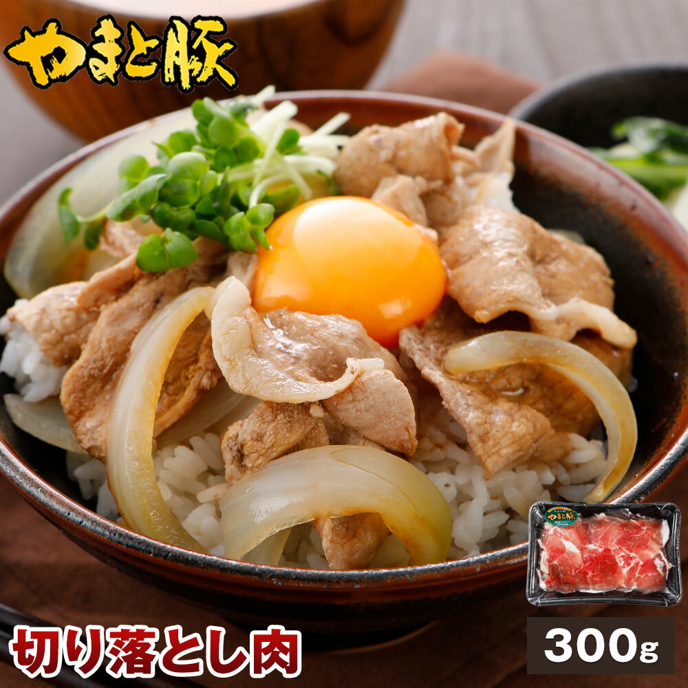 国産 やまと豚 切り落とし肉 300g | 豚肉 肉 やまと 豚 切り落とし お肉 豚小間切れ わけあり 訳あり 後払い 可能 冷凍食品 豚こま切れ 豚小間 赤...