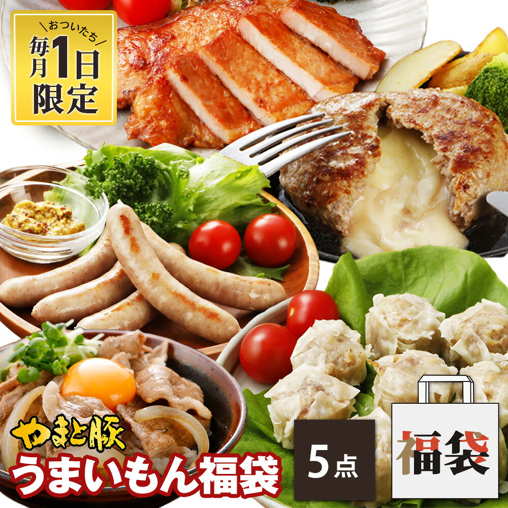 【毎月1日限定】やまと豚 うまいもん福袋 NS-DR | 送料無料 福袋 2026 敬老の日 ギフト 肉 食品 食べ物 夏ギフト 残暑お見舞い おつまみ グルメ 後払い 可能 惣菜 グルメ福袋 お返し 冷凍豚肉 コンビニ 後払い 可能 商品 おかず 美味しいもの