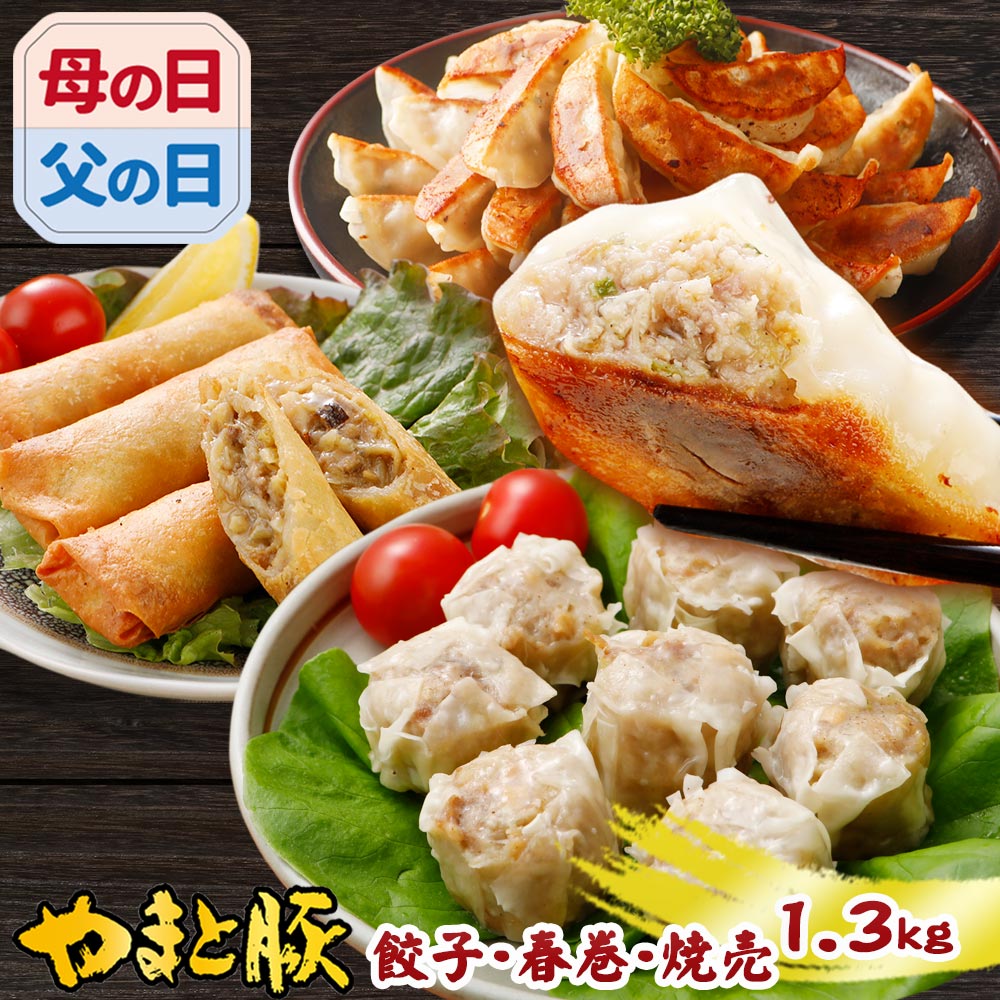 【最大800円OFFクーポン】やまと豚 餃子 春巻 焼売 7点セット NS-G ss | 送料無料 父の日 母の日 プレゼント 食べ物 グルメ ギフト 冷凍餃子 中華 しゅうまい 食品 冷凍食品 惣菜 おかず 惣菜セット おつまみセット お取り寄せグルメ おつまみ 高級 食べ比べ 詰め合わせ 肉