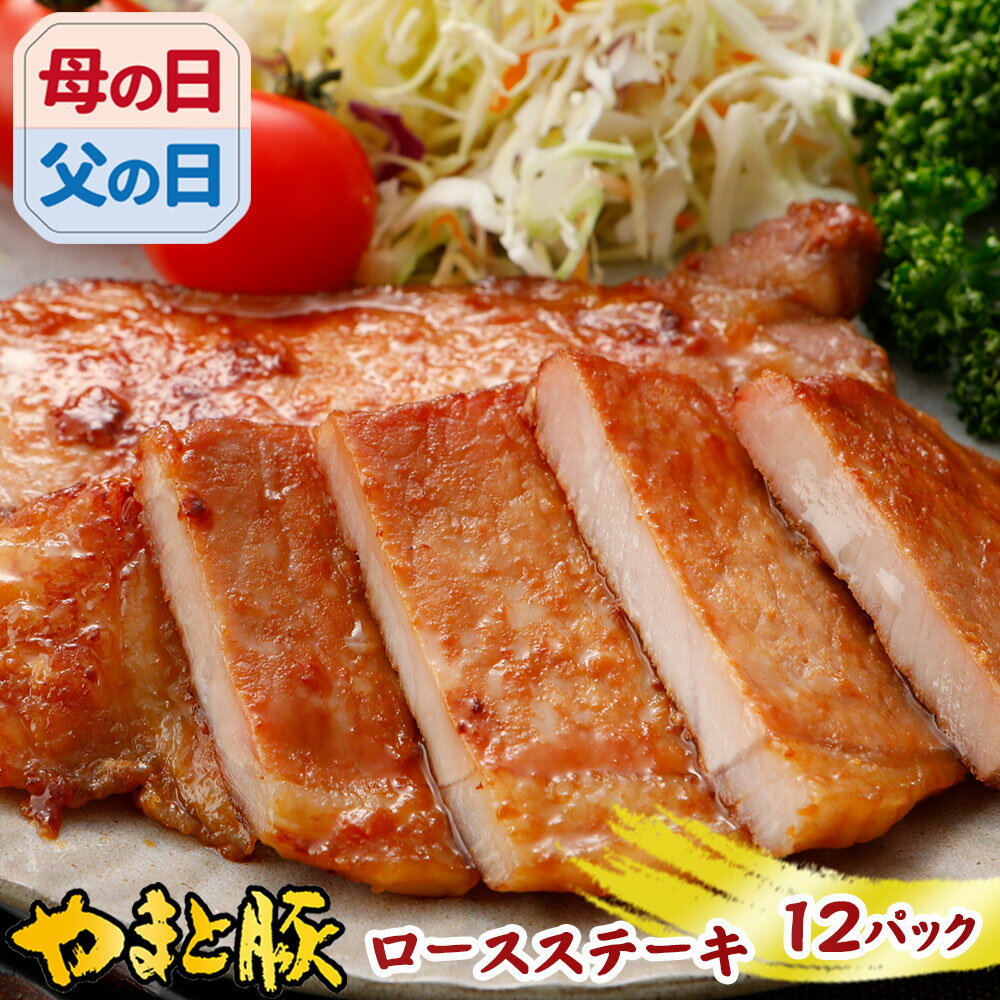 【最大800円OFFクーポン】やまと豚 ロースステーキ (2.1Kg) 12P セット NS-AN ss | 送料無料 父の日 母の日 プレゼント 食べ物 グルメ ギフト 食べ物 とんてき 味付け肉 肉 タレ漬け たれ漬 豚肉 冷凍食品 食品 お取り寄せグルメ お肉 内祝いお取り寄せ 冷凍 美味しいもの