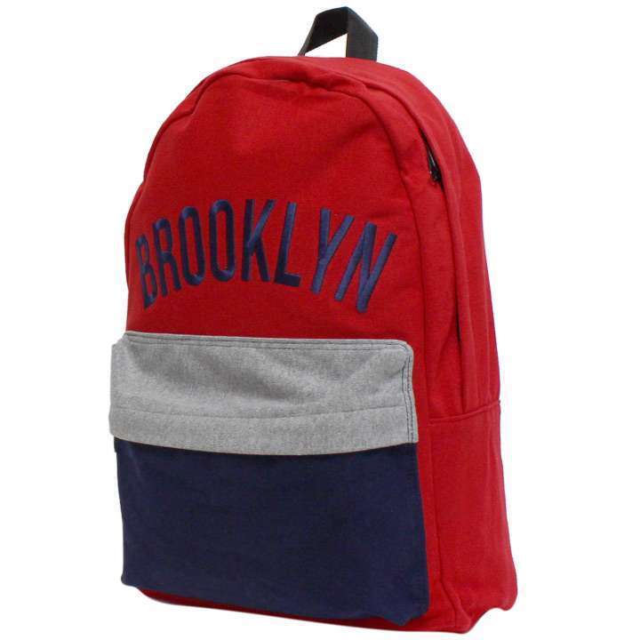 リュック スエット ブルックリン BROOKLYN デイパック◎レッド[6099247]