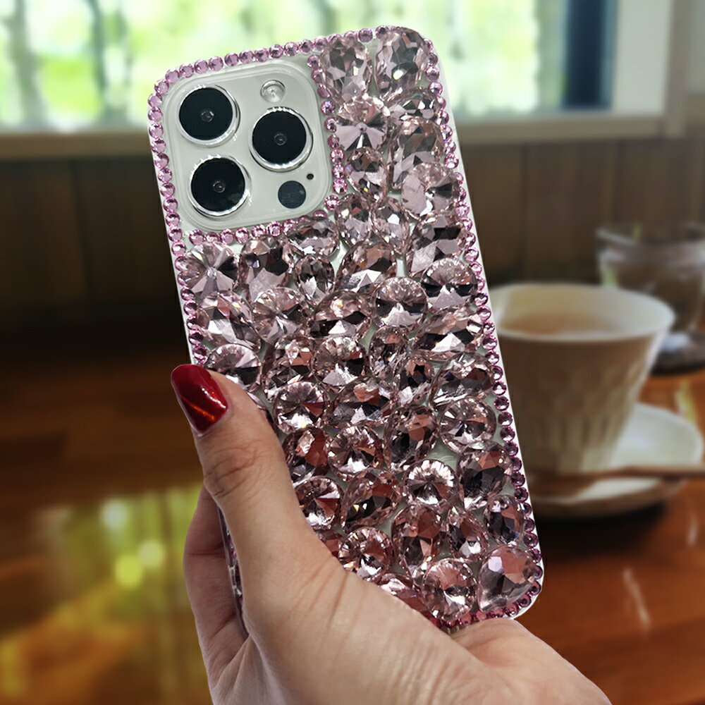 Rakuten - iPhone13 Pro ケース キラキラ クリスタル ラインストーン ダイヤモンド保護ケース(ピンク)