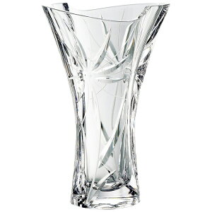 【花瓶/ガラス】グラスワークスナルミ ガイア 花瓶 25cm GW3501-98255【クリスタル花瓶/フラワーベース/NARUMI/花器/おしゃれ/人気/ブランド/インテリア/新築祝い/結婚祝い】