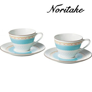 【ノリタケ ティーカップ】 ノリタケ ハミングブルー ティー・コーヒー碗皿ペアセット P5389L/1645【Noritake/ノリタケ 食器/洋食器/テーブルウエア/ノリタケ カップ&ソーサー/内祝い/お返し/結婚祝い/新築祝い/引き出物/ギフト/贈り物】