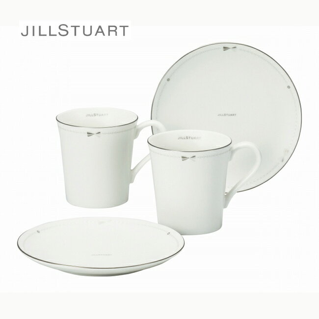 ジルスチュアート ペアモーニング（41635-33357）【ペアマグカップ/ペアデザートプレート/JILLSTUART/ブランド/ナルミ/洋食器/日本製/テーブルウェア/ペア/結婚祝い/ギフト】