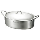 燕熟の技 オーバルパン28cm (EJSA-1200)【母の日 シンプルデザイン 3層構造 ガス火可 オーブン可 楕円鍋 キッチン用品 IH対応 人気 母の日 ...