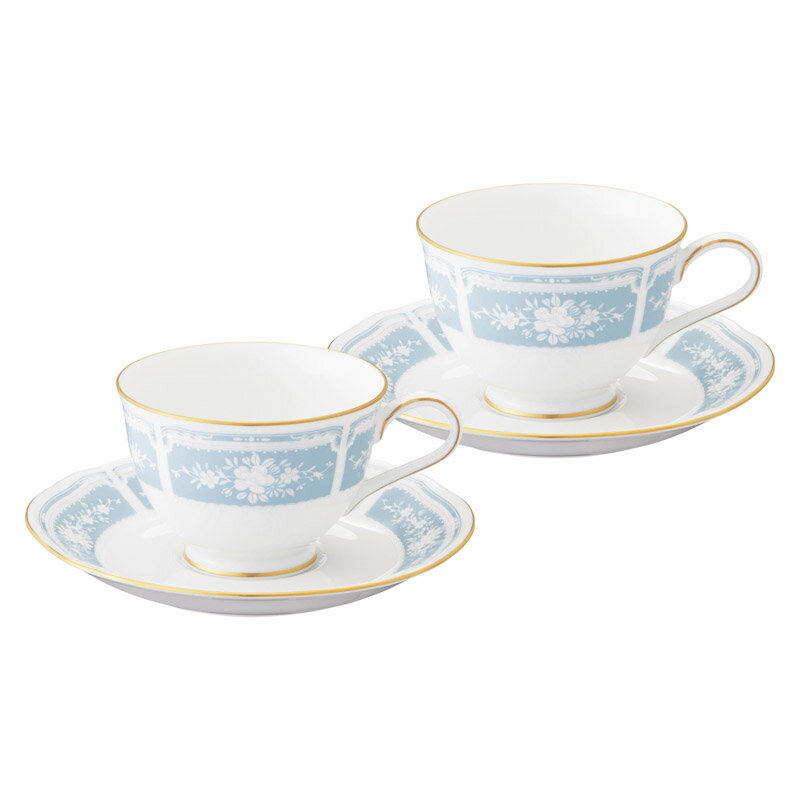 ノリタケ レースウッドゴールド ティーコーヒー碗皿ペアセット （1507L/Y6578A）【Noritake ノリタケ 食器 洋食器 テーブルウエア ノリタケ カップ&ソーサー ペアカップ 結婚御祝 内祝い お返し 結婚祝い 新築祝い ギフト 贈り物】＜B4＞