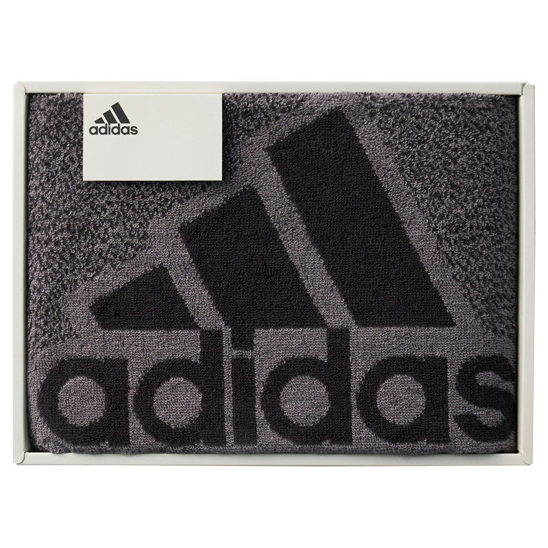アディダス コレクト フェイスタオル(AD-1590)グレー【ブランド メンズ スポーツ タオルセット ギフト 内祝い お返し お祝い 出産 結婚 のし 包装 ...