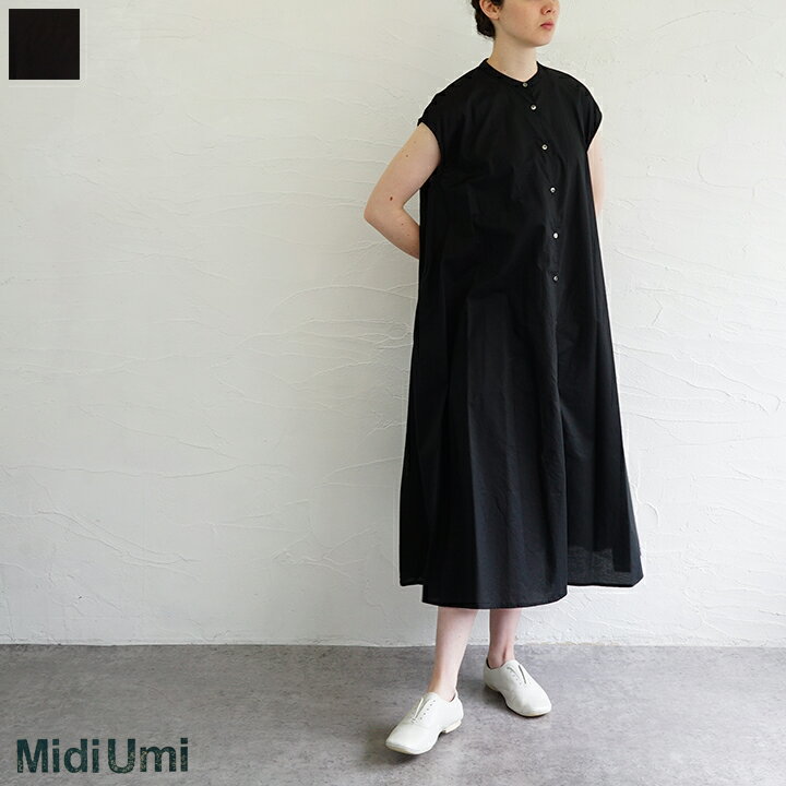 乐天商城 - 【送料無料】Midi Umi（ミディウミ）ノースリーブプレンティシャツワンピース