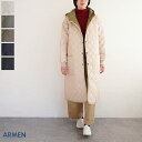 アーメン 【送料無料】ARMEN（アーメン）OVERSIZED HOODED COAT WITH RIBBEDCUFF