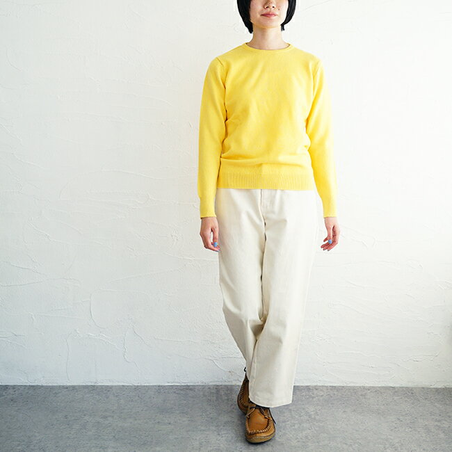 【sale50%off】【返品不可】【送料無料】WILLIAM LOCKIE(ウィリアムロッキー)ウールクルーネックニット