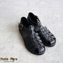 【送料無料】Punto Pigro(プントピグロ) レザーグルカTストラップシューズ