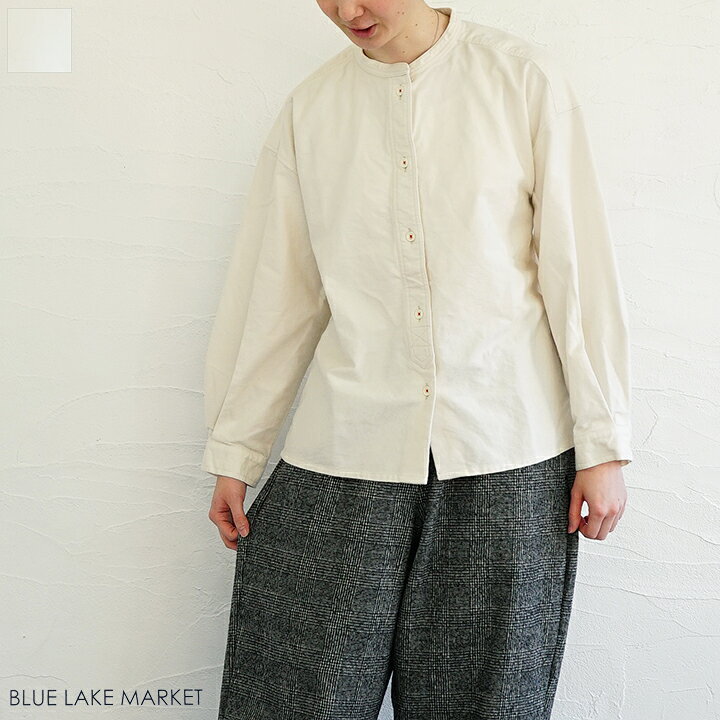 乐天商城 - 【送料無料】BLUE LAKE MARKET（ブルーレイクマーケット) ネル起毛ボタン糸配色ステッチシャツ